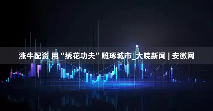 涨牛配资 用“绣花功夫”雕琢城市_大皖新闻 | 安徽网