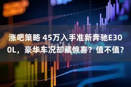 涨吧策略 45万入手准新奔驰E300L，豪华车况却藏惊喜？值不值？